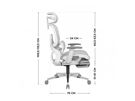 Fotel Ergonomiczny Expert 9.3 Grey