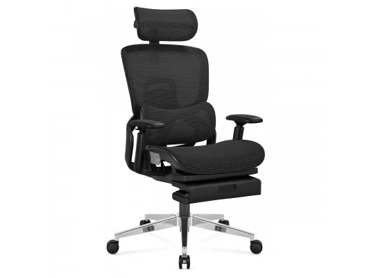 Fotel Ergonomiczny Z Podnóżkiem Expert 9.3 Black