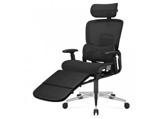 Fotel Ergonomiczny Z Podnóżkiem Expert 9.3 Black