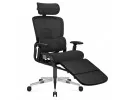 Fotel Ergonomiczny Z Podnóżkiem Expert 9.3 Black