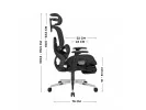 Fotel Ergonomiczny Z Podnóżkiem Expert 9.3 Black