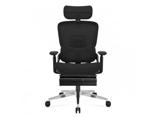 Fotel Ergonomiczny Z Podnóżkiem Expert 9.3 Black