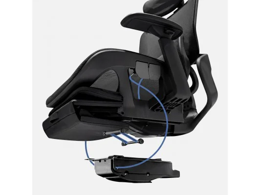 Fotel Ergonomiczny Z Podnóżkiem Expert 9.3 Black