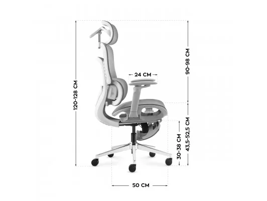 Fotel Biurowy Z Masażem Visioner 8.3 Grey