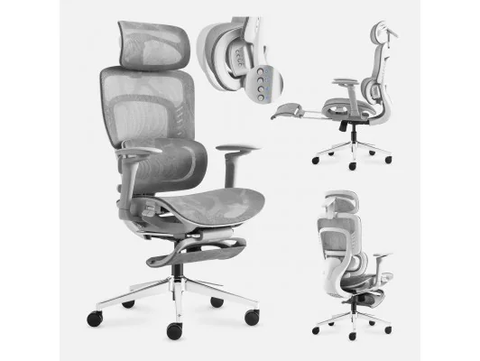 Fotel Biurowy Z Masażem Visioner 8.3 Grey