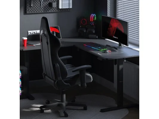 Biurko Gamingowe Narożne Elektryczne Hero 9.5 Black 160 Cm