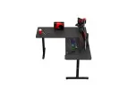 Biurko Gamingowe Narożne Elektryczne Hero 9.5 Black 160 Cm