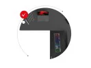 Biurko Gamingowe Narożne Elektryczne Hero 9.5 Black 160 Cm