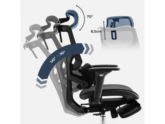 Fotel Ergonomiczny Expert 8.7 Black Mesh