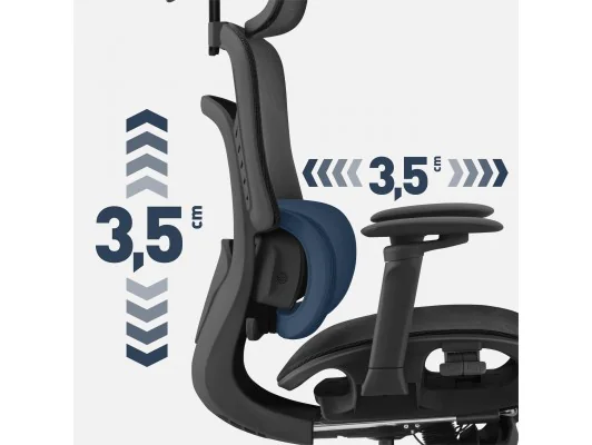 Fotel Biurowy Z Masażem Visioner 8.3 Black