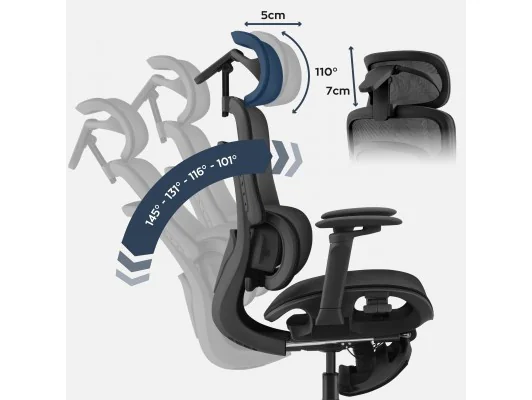 Fotel Biurowy Z Masażem Visioner 8.3 Black