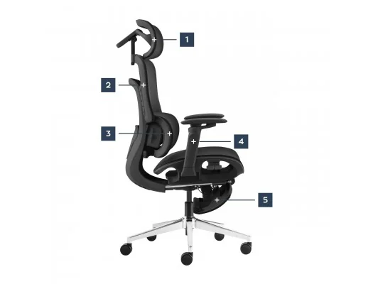 Fotel Biurowy Z Masażem Visioner 8.3 Black