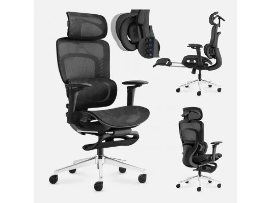 Fotel Biurowy Z Masażem Visioner 8.3 Black