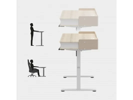 Biurko Elektryczne Leader 8.0 White 120 Cm