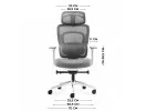 Fotel Biurowy Z Masażem Visioner 6.1 Grey