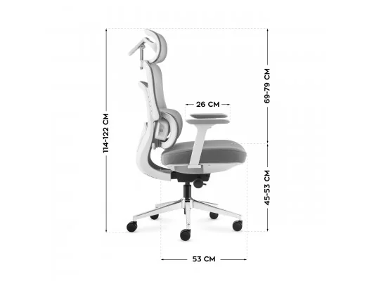 Fotel Biurowy Z Masażem Visioner 6.1 Grey