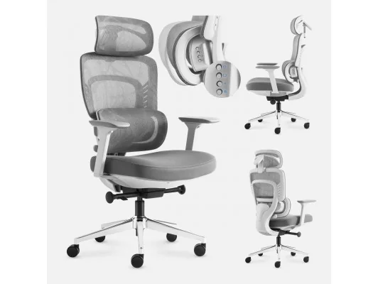 Fotel Biurowy Z Masażem Visioner 6.1 Grey