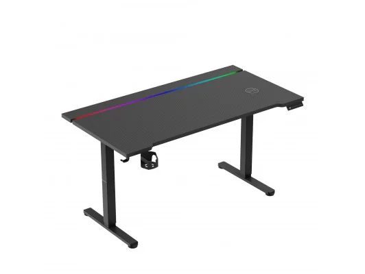 Biurko Gamingowe Elektryczne Hero 8.7 Rgb Black 140 Cm