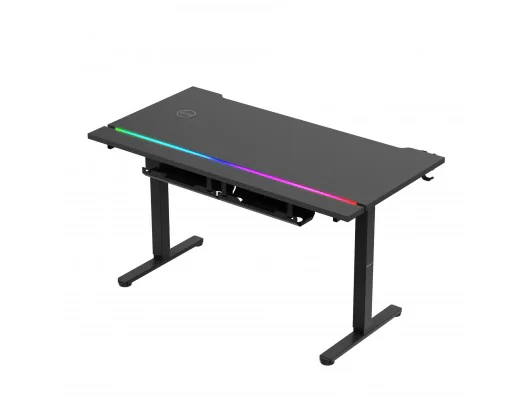 Biurko Gamingowe Elektryczne Hero 8.7 Rgb Black 140 Cm