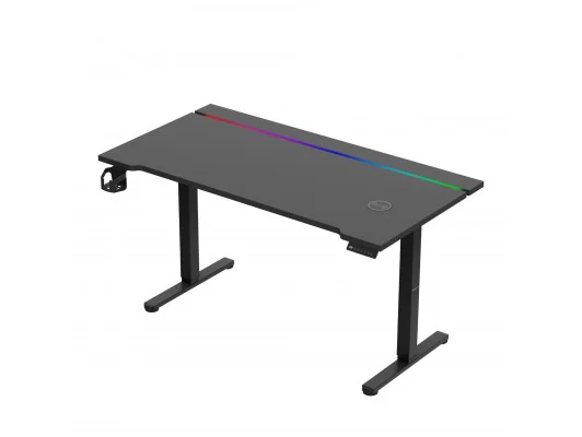 Biurko Gamingowe Elektryczne Hero 8.7 Rgb Black 140 Cm