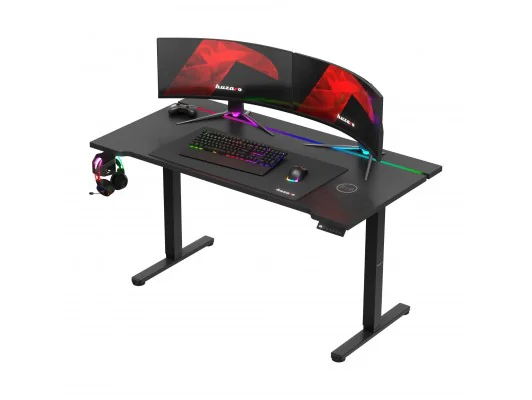 Biurko Gamingowe Elektryczne Hero 8.7 Rgb Black 140 Cm