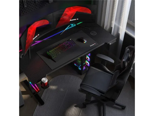 Biurko Gamingowe Elektryczne Hero 8.7 Rgb Black 140 Cm