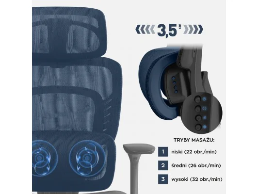 Fotel Biurowy Z Masażem Visioner 6.1 Black