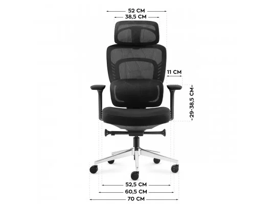 Fotel Biurowy Z Masażem Visioner 6.1 Black