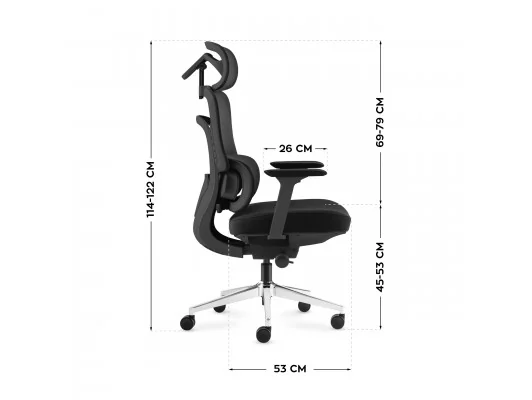 Fotel Biurowy Z Masażem Visioner 6.1 Black