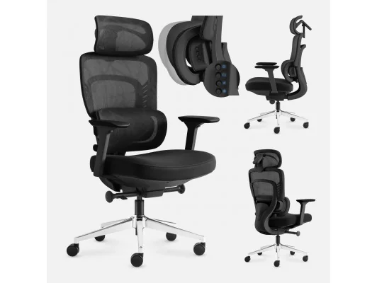Fotel Biurowy Z Masażem Visioner 6.1 Black