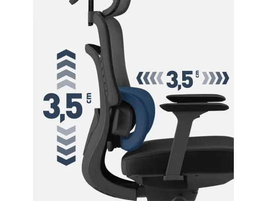 Fotel Biurowy Z Masażem Visioner 6.1 Black