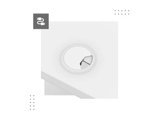 Biurko Elektryczne Leader 7.6 White 160 Cm
