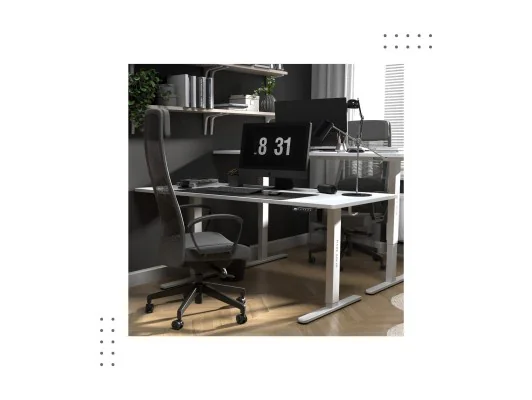 Biurko Elektryczne Leader 7.6 White 160 Cm