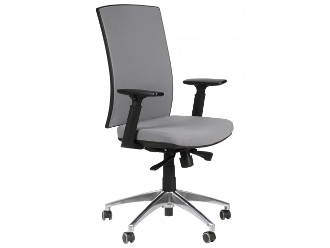 Nowoczesny fotel obrotowy KB-8922B/ALU biurowy czarny, szary