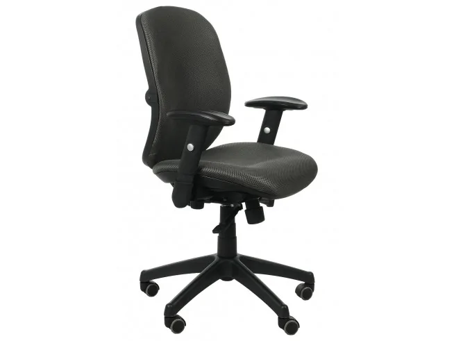 Ergonomiczny fotel biurowy KB-912B obrotowy czarny, niebieski, grafitowy