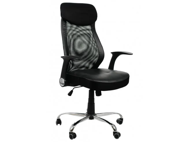 Fotel ergonomiczny biurowy ZH-376  Czarny obrotowy
