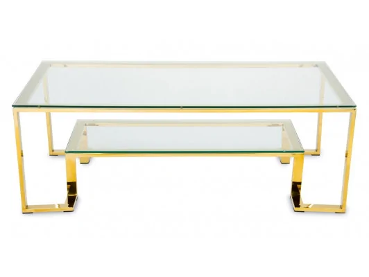 Zobacz Nowoczesny Stolik Kawowy Kieto złoty, srebrny Nowoczesny Stolik Kawowy Kieto złoty, srebrny