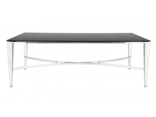 Zobacz Nowoczesny Stolik Kawowy Rays Srebrno-Czarny Nowoczesny Stolik Kawowy Rays Srebrno-Czarny