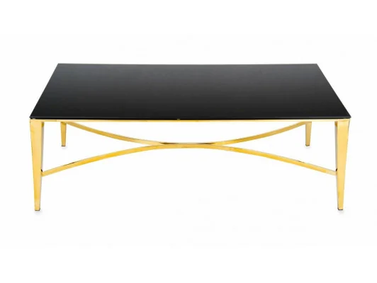 Zobacz Elegancki Stolik Kawowy Rays Złoto-Czarny Elegancki Stolik Kawowy Rays Złoto-Czarny