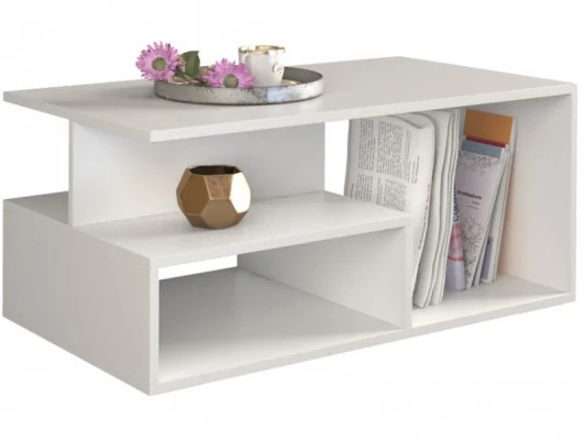 Zobacz Nowoczesny stolik kawowy Prima do salonu biały, sonoma, beton, dąb artisan Nowoczesny stolik kawowy Prima do salonu biały, sonoma, beton, dąb artisan