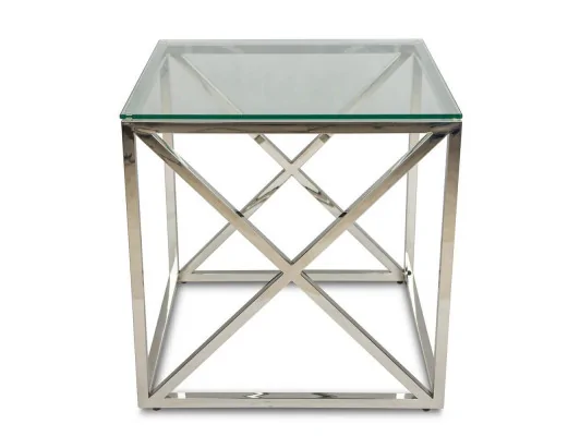 Zobacz Stoliczek kawowy Nelja Srebrny 55 cm Stoliczek kawowy Nelja Srebrny 55 cm