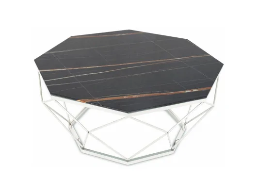 Zobacz Stolik kawowy Volare Silver Black Stolik kawowy Volare Silver Black