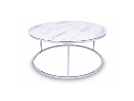 Stolik kawowy Treze Srebrny 100 cm