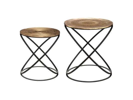 Zobacz Komplet 2 stolików kawowych Etnik Komplet 2 stolików kawowych Etnik