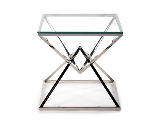 Zobacz Stolik kawowy Diamanto Srebrny 60 cm Stolik kawowy Diamanto Srebrny 60 cm