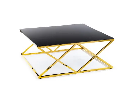 Zobacz Stolik kawowy Timantti Złoto-Czarny 110 cm Stolik kawowy Timantti Złoto-Czarny 110 cm