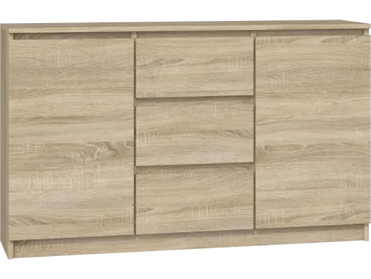 Zobacz KOMODA 2D3S - DĄB SONOMA KOMODA 2D3S - DĄB SONOMA
