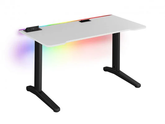 Zobacz Biurko gamingowe z listwą LED RGB, przelotką i mediaportem TechDesk SUPREME ERGO XXL Biurko gamingowe z listwą LED RGB, przelotką i mediaportem TechDesk SUPREME ERGO XXL