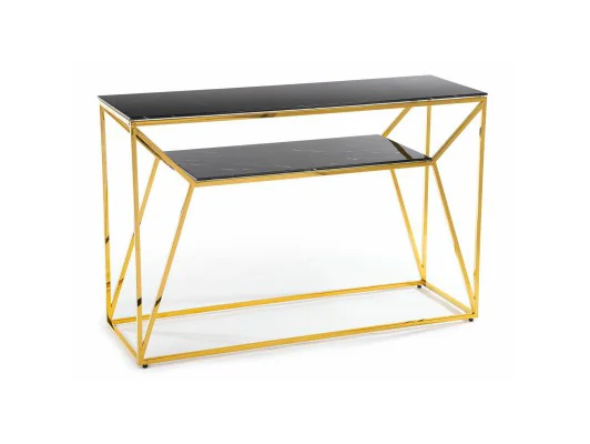 Konsola Farasin Złoto-Czarna 120 cm