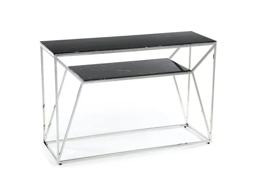 Konsola Farasin Srebrno-Czarna 120 cm